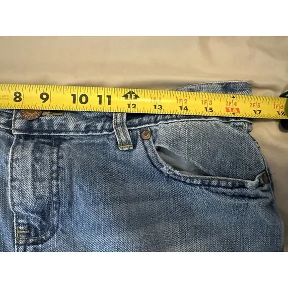 Y2K Low Rise Denim Maxi Skirt Size 10 Special Edition Old Navy - Picture 4 of 8